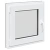 vidaXL Kelderraam RISOR 50 x 50 cm PVC en glas Antracietkleurig