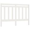 vidaXL Hoofdbord 156x4x100 cm massief grenenhout wit