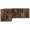 vidaXL Hoekkast 200x40x45 cm bewerkt hout gerookt eikenkleurig