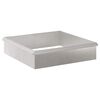 vidaXL Slakkenhekken 8 pcs 100 x 3,5 x 25 cm Roestvrij staal Zilver
