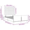vidaXL Boxspringbed met hoofdeinde Lichtgrijs 120 x 200 cm Fluweel