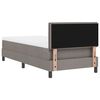 vidaXL Boxspring bed met matras met LED Taupe 100 x 200 cm Stof