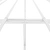 vidaXL Bedframe metaal wit 160x200 cm