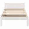 vidaXL Bedframe zonder matras massief grenenhout wit 90x200 cm