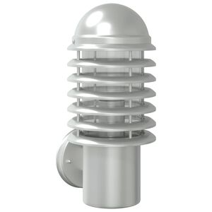 vidaXL Buitenwandlamp roestvrij staal zilverkleurig
