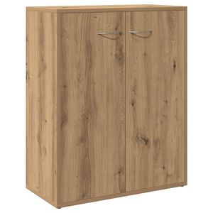 vidaXL Dressoir 60x30x75 cm bewerkt hout artisanaal eikenkleur