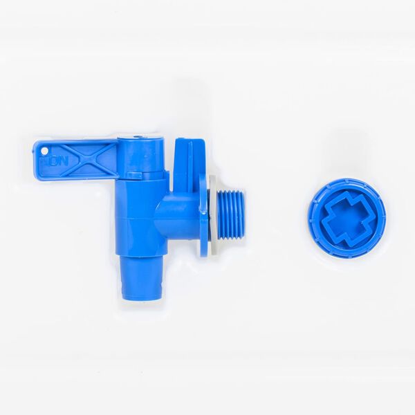 vidaXL Watertank met kraan 15 L kunststof transparant