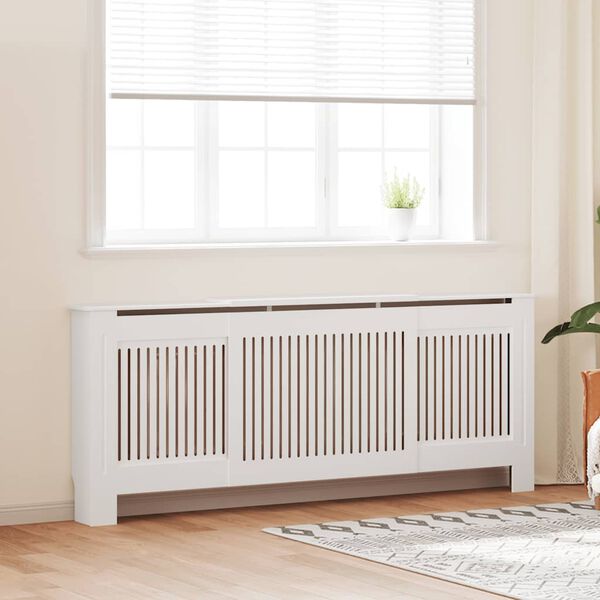 vidaXL Radiatorombouw 205 cm MDF wit