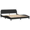 vidaXL Bedframe "Dover" 180x200 cm fluweel zwart