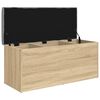 vidaXL Opbergbank Sonoma eiken 102x42x45 cm bewerkt hout