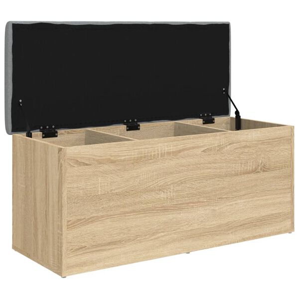 vidaXL Opbergbank Sonoma eiken 102x42x45 cm bewerkt hout