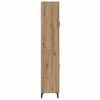 vidaXL Highboard Artisan Eiken 69,5 x 34 x 180 cm Bewerkt hout