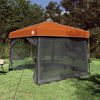 vidaXL Camping Tent Set met dak 2 pcs Grijs en Oranje Taffeta en Stof