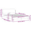 vidaXL Bedframe met hoofdeinde "Dover" 120x200 cm fluweel roze