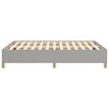 vidaXL Bedframe zonder matras stof lichtgrijs 140x200 cm
