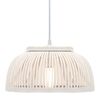 vidaXL Hanglamp halfrond 40 W E27 34x14,5 cm bamboe