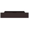 vidaXL Bedframe met 4 lades 140x200 cm massief grenenhout donkerbruin