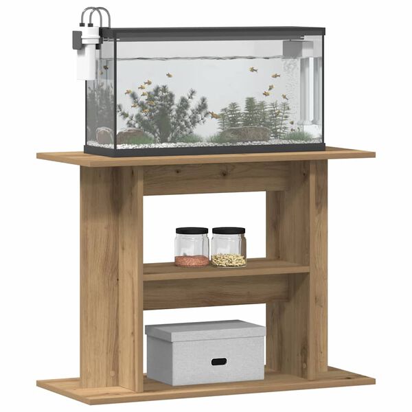 vidaXL Aquariumstandaard Artisan Eikenhout 80x35x60 cm