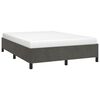vidaXL Bedframe zonder matras 140x200 cm fluweel donkergrijs