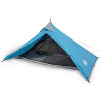 vidaXL Tent 1-persoons 255x153x130 cm 185T taft blauw