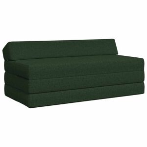 vidaXL Vouwbare Bankbed Donkergroen 120 x 60 x 49 cm Stof