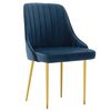vidaXL Eetkamerstoelen 2 st fluweel blauw