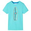 Kindershirt met korte mouwen 116 zeeblauw