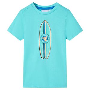 vidaXL Kindershirt met korte mouwen 116 zeeblauw