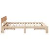vidaXL Bedframe met hoofdeinde Naturel 160 x 200 cm Massief grenenhout