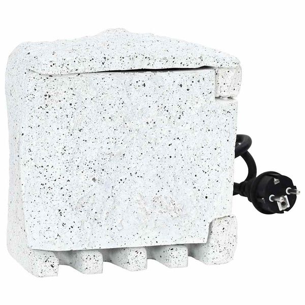 vidaXL Tuinstopcontact met tijdschakelaar kunststeen