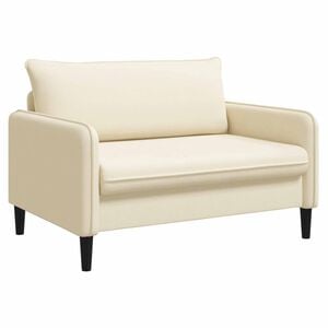 vidaXL XXL fauteuil Cr&egrave;mekleurig fluweel