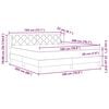 vidaXL Boxspringbed met matras Lichtgrijs 200 x 180 cm Polyester