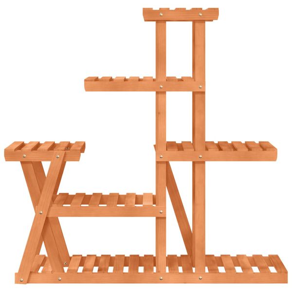 vidaXL Plantenstandaard 95x25x96 cm massief vurenhout