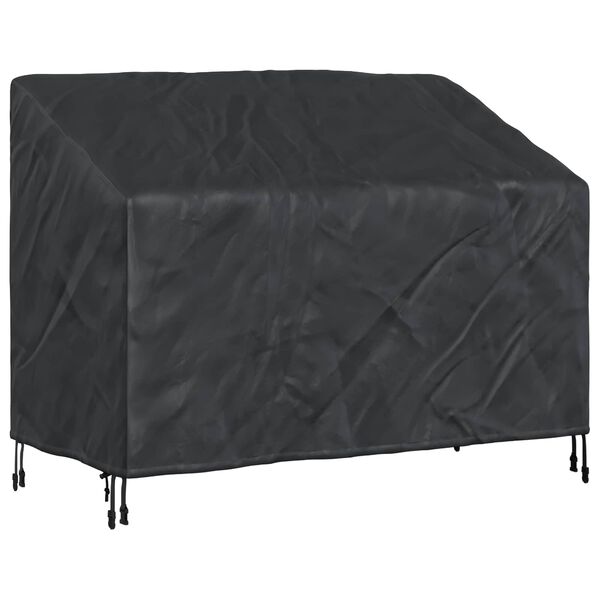 vidaXL Tuinbankhoes Zwart 134 x 70 x 65 / 94 cm 210D stof