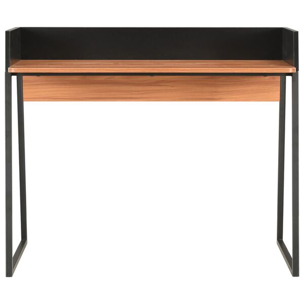vidaXL Bureau 90x60x88 cm zwart en bruin