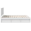 vidaXL Bedframe met hoofdeinde Wit 160 x 200 cm Massief grenenhout