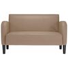 vidaXL Loveseat bank cappuccino 110 cm kunstleer
