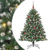 vidaXL Kunstkerstboom met 150 LED Groen 150 cm PVC en Plastic en Staal