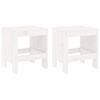 vidaXL tuinkrukken 2 st 40x36x45 cm massief grenenhout wit