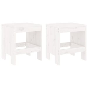 vidaXL tuinkrukken 2 st 40x36x45 cm massief grenenhout wit