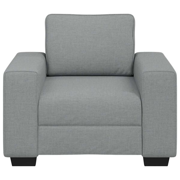 vidaXL Fauteuil 100x77x82 cm stof lichtgrijs