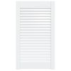 vidaXL Kastdeur met lamellen 69x39,4 cm massief grenenhout wit