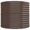 vidaXL Plantenbak 296x80x68 cm gegalvaniseerd staal bruin