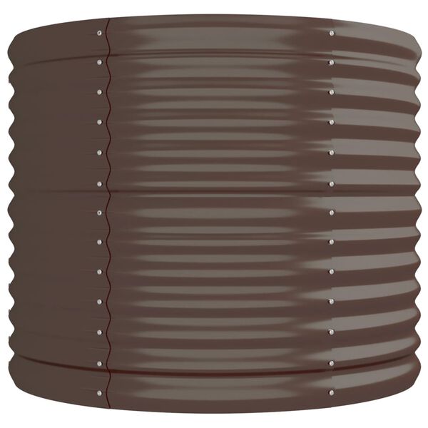 vidaXL Plantenbak 296x80x68 cm gegalvaniseerd staal bruin