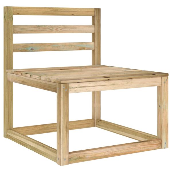 vidaXL 5-delige Loungeset met blauwe kussens