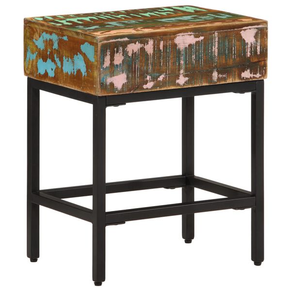 vidaXL Bijzettafel 40x30x51 cm massief gerecycled hout