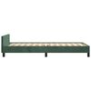 vidaXL Bedframe zonder matras 80x200 cm fluweel donkergroen