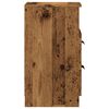 vidaXL Nachtkastjes 2 st 40x36x65 cm bewerkt hout oud houtkleurig