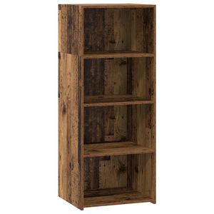 vidaXL Hoge kast Oud hout 50 x 41 x 124 cm Bewerkt hout