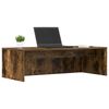 vidaXL Wandbureau Gerookt eiken 100 x 45 x 30 cm Bewerkt hout